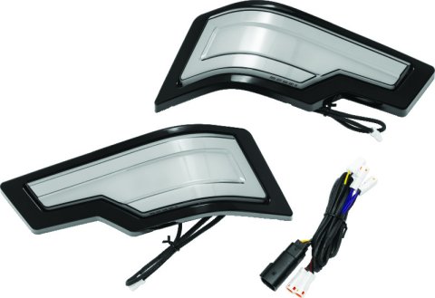 Kuryakyn Tracer Tour-Pak Rear Lights Black Smoke Lens