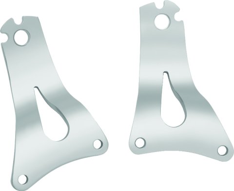 Kuryakyn Fixed Mounts Multi-Purpose Driver & Passenger Backrest 14 and Up Touring Models Chrome