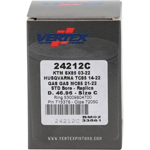 Vertex Pistons 03-24 85 SX/13-24 85 SX BW/13-14 85 SXS Cast Replica Piston Kit