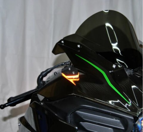 New Rage Cycles 15+ Mirror Block Off Turn Signals