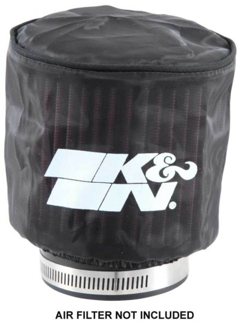 K&N Black Drycharger Round Straight Air Filter Wrap 4.5in ID x 4in H