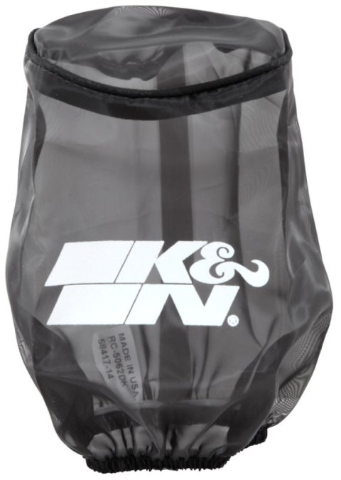 K&N 4.5in Base ID x 3.5in Top ID x 6in H - Black - Round Tapered - Drycharger Air Filter Wrap