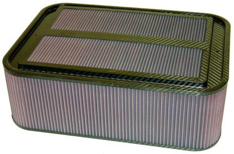 K&N Custom Racing Assembly Carbon Fiber Air Box w/o Base - Large
