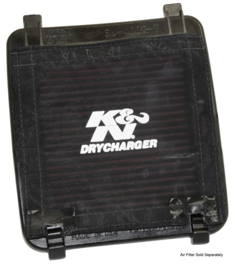 K&N Universal PreCharger Flat Air Filter Wrap Black 7Inx7in