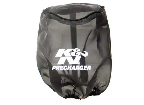 K&N PreCharger Tapered Air Filter Wrap Black 6in Height / 6in Diameter