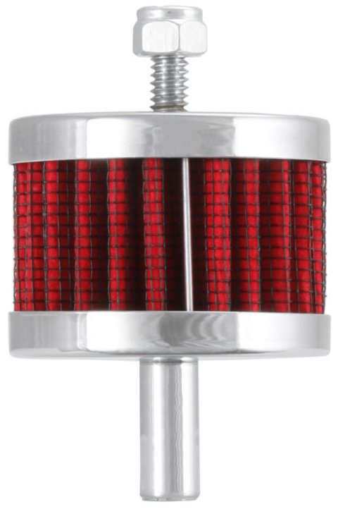 K&N Steel Base Crankcase Vent Filter 3/8in OD Tube 2in OD 1-1/2in Height