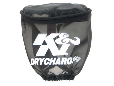 K&N Drycharger Air Filter Wrap - Oval Straight - Black