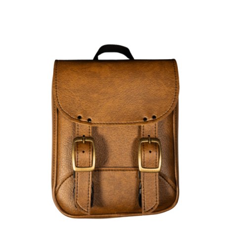Willie & Max Universal Brass Monkey Sissy Bar Bag (8 in L x 10 in W x 4.5 in H) - Warm Brown