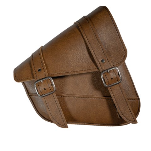 Willie & Max HD Sportsters,Custom Hard Tails Swingarm Bag Dual Shock(10.5inLx11.5inWx 4.5in H)-Brown