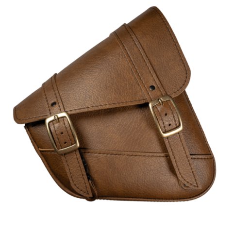 Willie & Max HD Sportsters, Custom Hard Tails Brass Monkey Swingarm Bag Dual Shock - Warm Brown