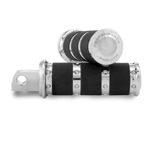 Performance Machine Footpegs XLS - Chrome