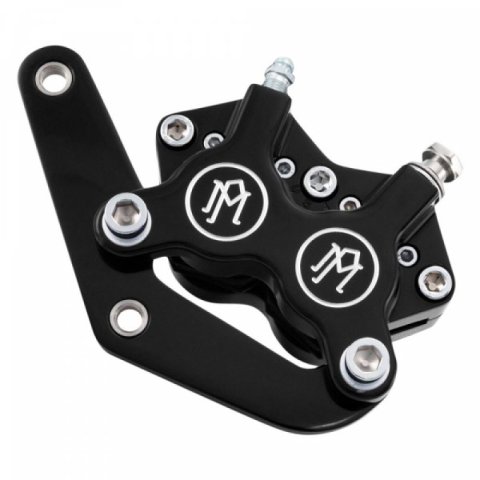 Performance Machine Front Narrow 4 Piston Classic Caliper/Bracket - Contrast Cut