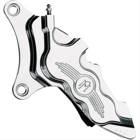 Performance Machine Front 6 Piston Diff Bore Caliper - Chrome