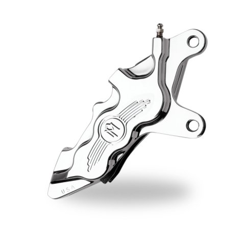 Performance Machine Front 6 Piston Diff Bore Caliper - Chrome