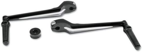 Performance Machine Shift Lever Assembly Floorboard - Black Ano
