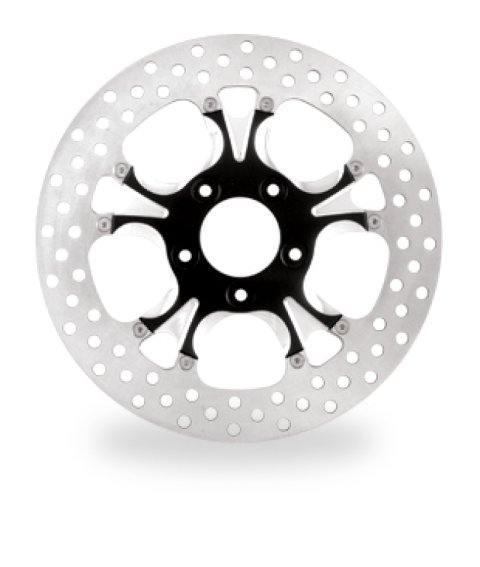 Performance Machine Disc/Carr 11.5 Gatlin Front - Black Ano