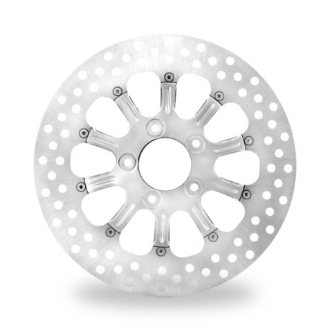 Performance Machine Disc/Carr 11.8 Revel Rear Right - Chrome