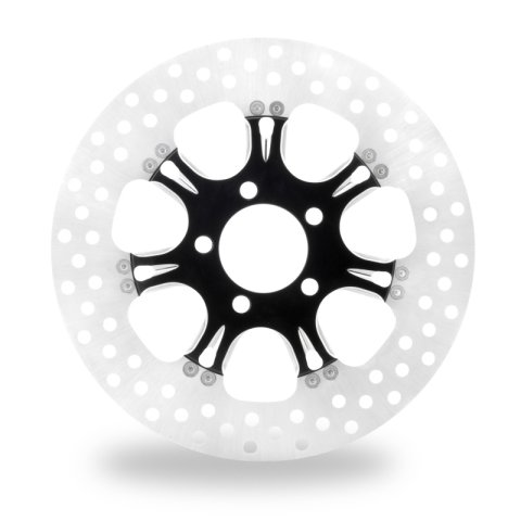 Performance Machine Disc/Carr 11.8 Virtue Rear Right - Contrast Cut Platinum