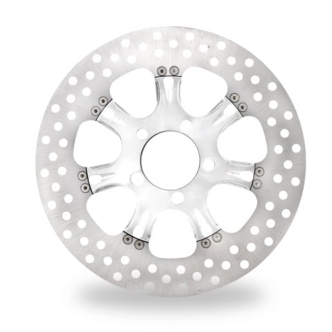 Performance Machine Disc/Carr 11.8 Virtue Rear Right - Chrome