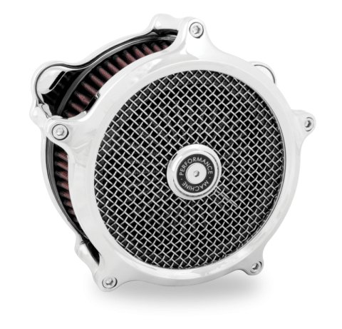 Performance Machine 23-Up CVO, 2024 Touring Super Gas Air Cleaner - Chrome