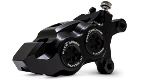 Performance Machine 08-23 FL,18-24 M8 Softail,06-17 VRod 137x4B Rce Series Monobloc Caliper Right BK