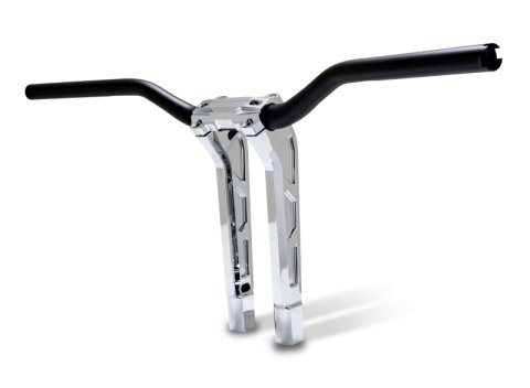 Performance Machine Phatbar H-Bar Assy, 11-1/2in Riser, 1-1/4in Bar, Int Wire, Gauge Mount - Chrome