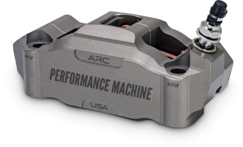 Performance Machine 125 x 4 Race Series Radial Mount Caliper with ARC - Left - Gunmetal Grey