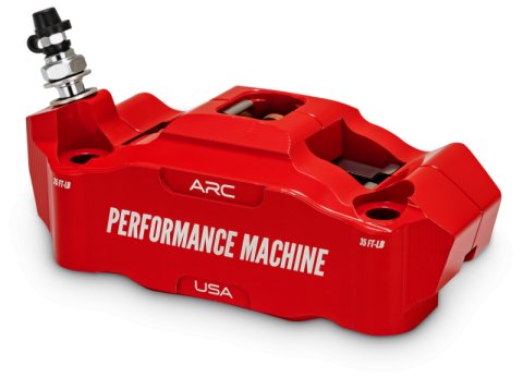 Performance Machine 125 x 4 Race Series Radial Mount Caliper with ARC - Left - Red