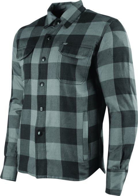 Speed and Strength True Grit 2.0 Armored Moto Shirt Grey - Small
