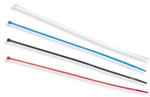 Uni Filter 8in Cable Ties - White Blue Red Black (50 per bag)