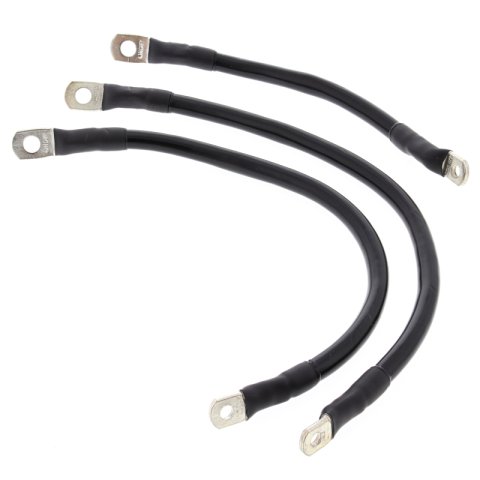 All Balls Racing 94-98 Harley-Davidson FLHR Road King Battery Cable Kit Black
