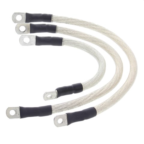 All Balls Racing 04-06 Harley-Davidson FXD Super Glide Battery Cable Kit Clear