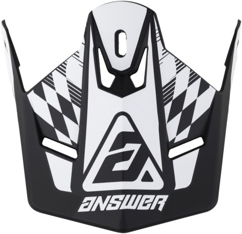 Answer AR1 Sweep Visor Black/White Youth