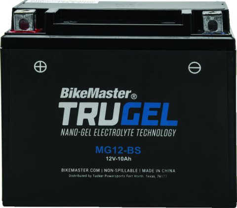 BikeMaster TruGel Battery - MG12-BS
