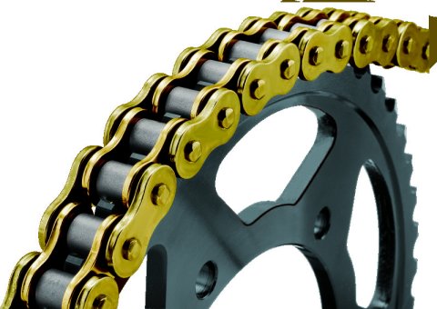 BikeMaster 520x120 BMXR X-Ring Chain - Gold/Gold