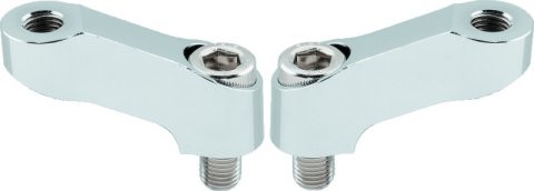 BikeMaster Mirror Extension 10mm Pair - Chrome