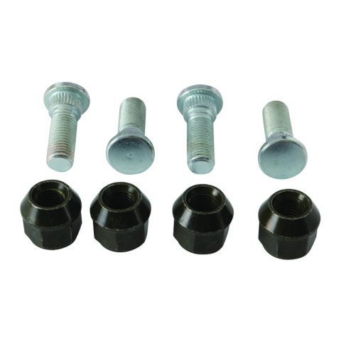 QuadBoss 02-08 Yamaha YFM660 Grizzly 4x4 Front Wheel Stud & Nut Kit