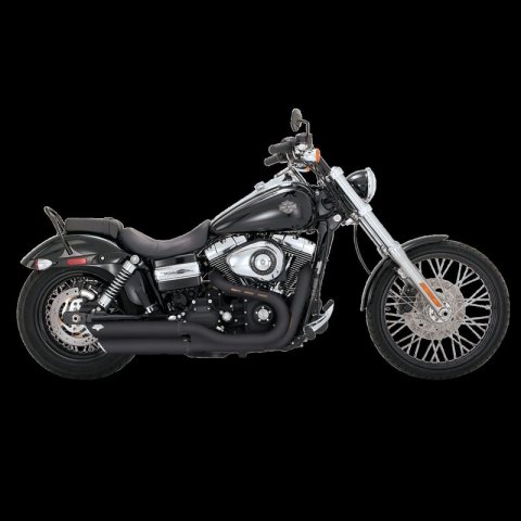 Vance & Hines Harley-Davidson 08-17 Dyna / Fatbob/ Wide Glide Twin Slash 3in Slip-On Exhaust
