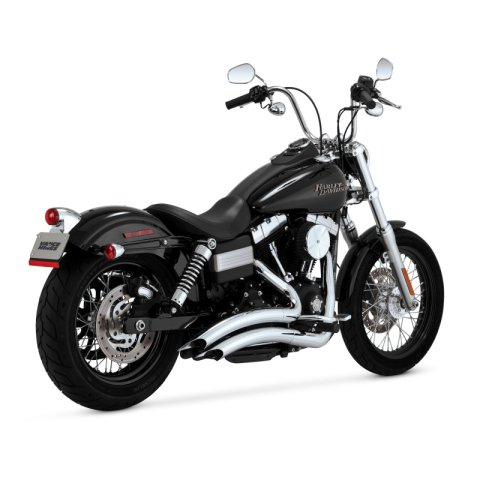 Vance & Hines HD Dyna 06-09 Big Radius 2-2 Chrome Full System Exhaust