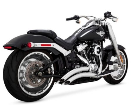 Vance & Hines HD Fatboy/Brkout 18-22 Big Radius 2-2 Chrome PCX Full System Exhaust