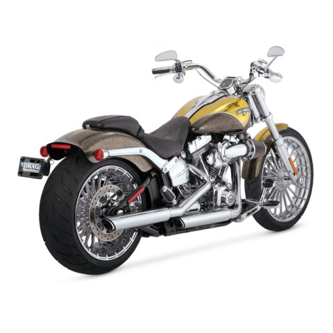 Vance & Hines HD Softail 91-09 Fatboy Twin Slash Slip-On Exhaust