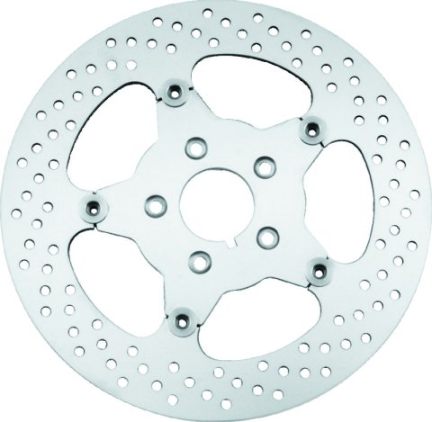 Bikers Choice 84-99 Big Twin & XL 11.5 Inch Front Stainless Mirror Fltg Rotor Replaces H-D 44136-84