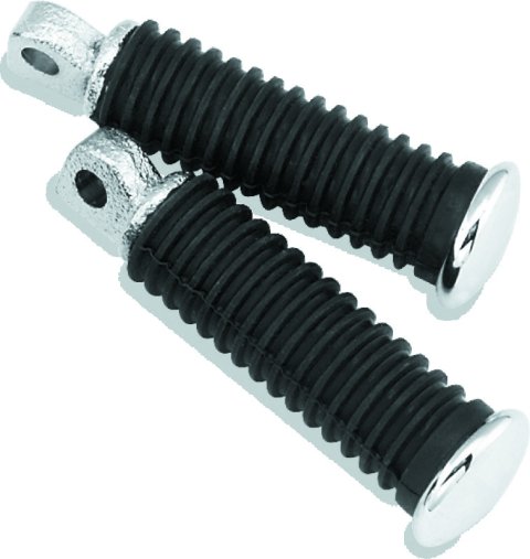 Bikers Choice Chrome Cap Rider Pegs Male Mount Style Replaces H-D 49117-77T