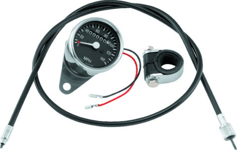 Bikers Choice L73-94 XL 73-94 FX FXR 2:1 Custom Mini Speedo Kit Black Face 140 Mph 2 1/2 Inch