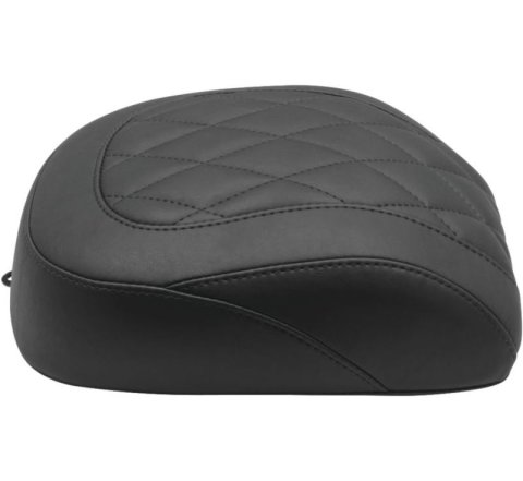 Mustang 18-21 Harley Breakout Wide Tripper Solo Passenger Seat Diamond Stitch - Black