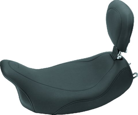 Mustang 08-21 Harley Electra Glide Std, Rd Glide, Rd King, Str Glide Touring Solo Seat -Black