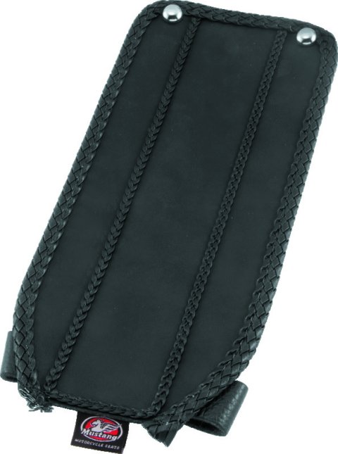 Mustang 00-15 Harley Softail Standard Rear Tire Standard Touring Solo Seat w/Driver Backrest - Black