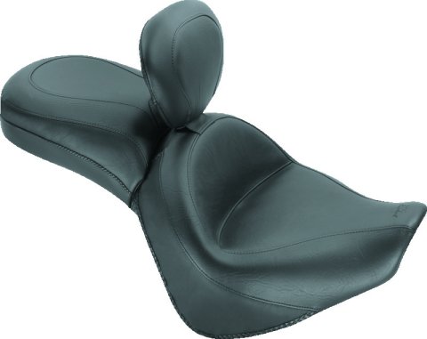 Mustang 10-13 Honda VT1300C Sabre, 10-16 Stateline, 10-15 Interstate Touring 1PC Seat - Black