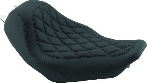 Mustang 04-21 Honda VT750 Aero Wide Touring 2PC Seat w/Driver Backrest - Black