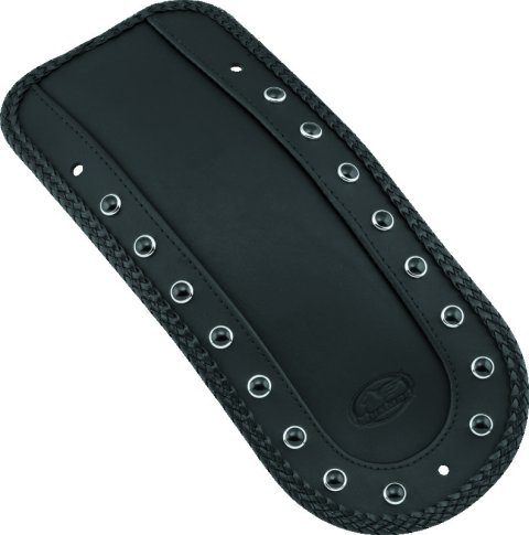 Mustang 08-21 Harley FL Touring Fender Bib w/Blk Pearl w/Studs - Black